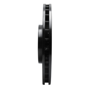 Volvo V70 Brake Rotor (1) - Front Right - R1 Concepts - Drilled & Slotted - Black - `04-`07